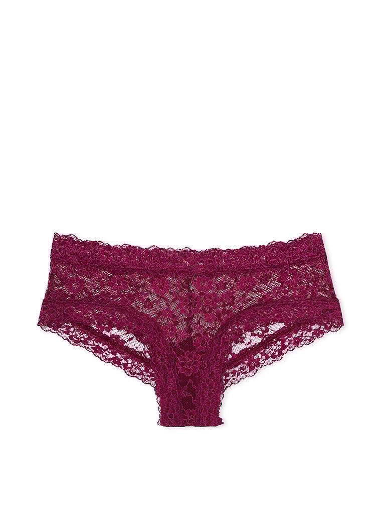 Culotte En Dentelle, Plum Rouge, large