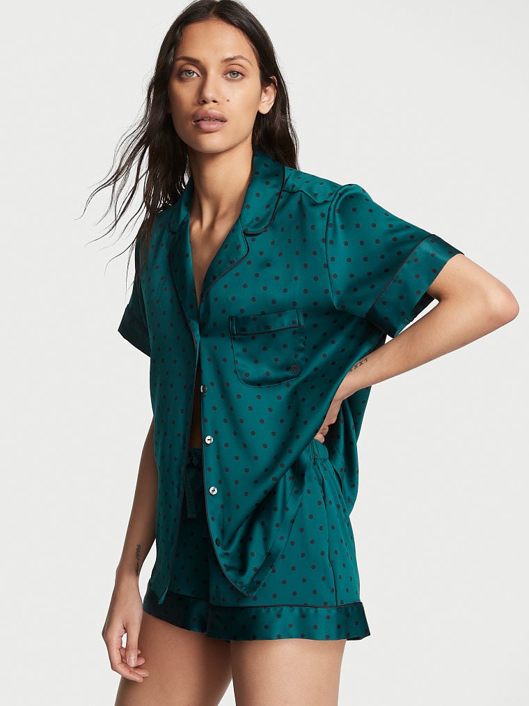 Ensemble Pyjama Court En Satin | PYJAMAS ET LINGERIE | Victoria's Secret (Site officiel pour la France)
