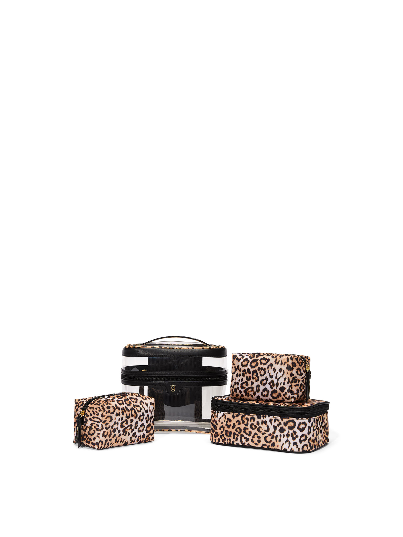 Trousse De Maquillage 4 Pièces, LEOPARD, large
