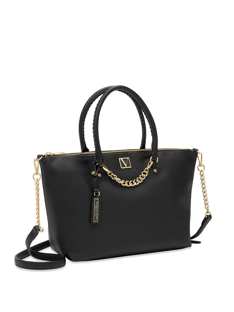 Sac Cabas Souple Victoria, Black Lily, large