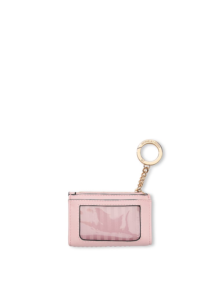 Foldover Card Case Keychain, Chalk Rose, large