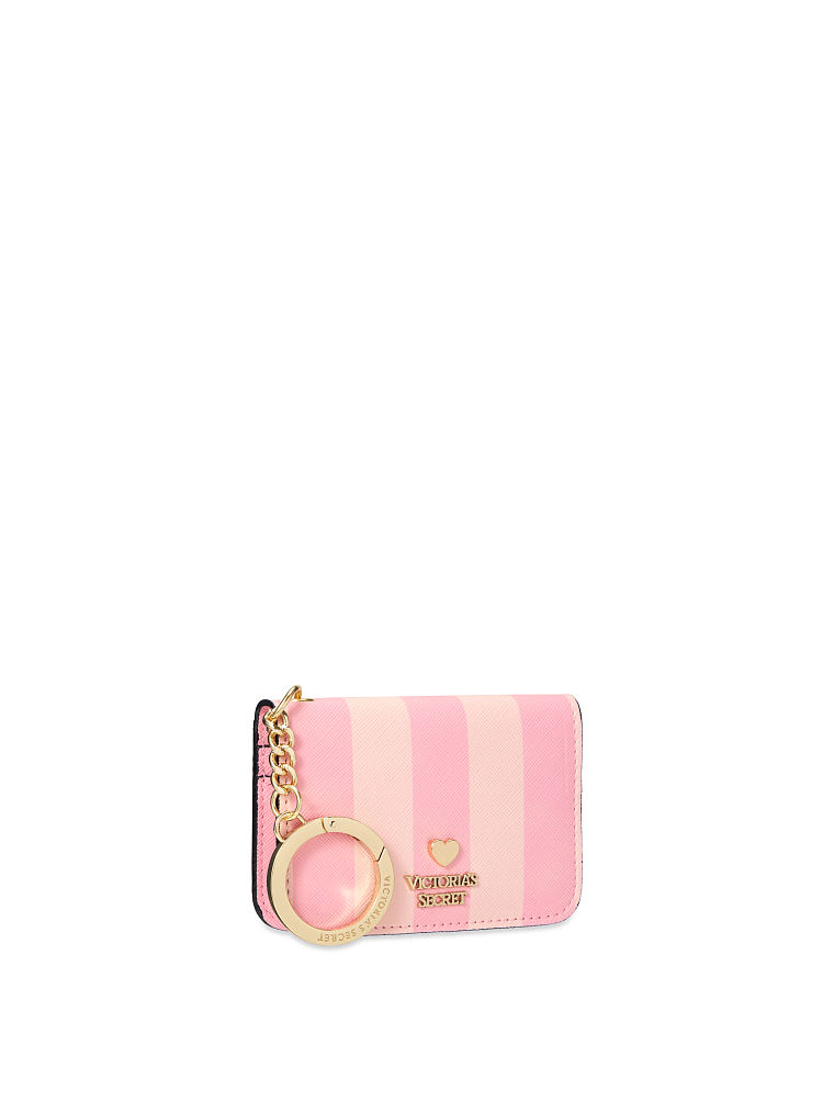 Porte-cartes Pliable Avec Logo De La Marque, Signature Stripe, large