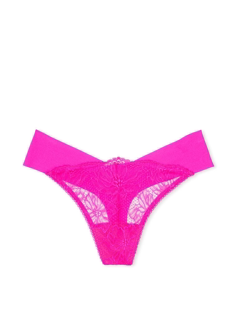 String Invisible Avec Dentelle Devant, Bali Orchid, large