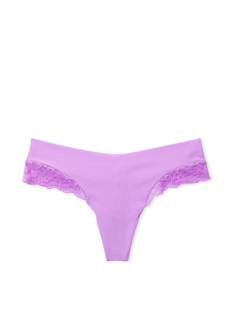 String Invisible Bordé De Dentelle, Purple Paradise, large