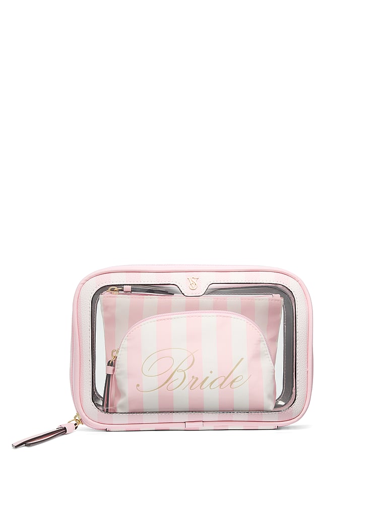 Bride 3-piece Makeup Bag Set, Bridal, large