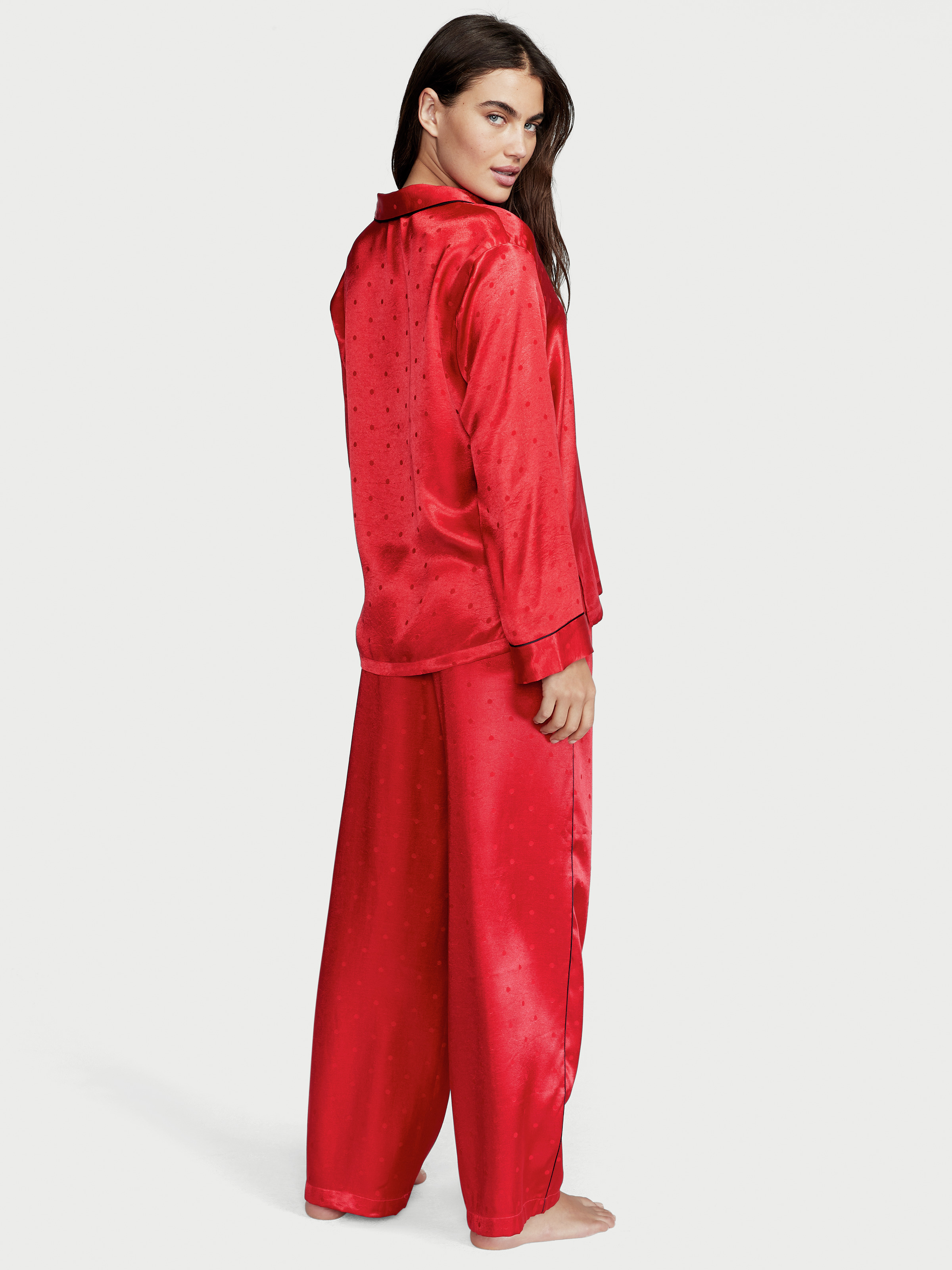 Ensemble Pyjama Long En Satin, Description, large