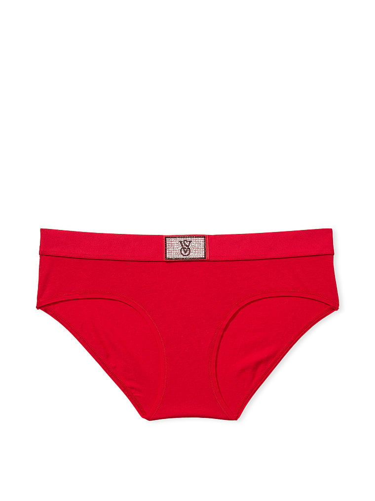 Culotte Haute Avec Patch Brillant, Lipstick, large