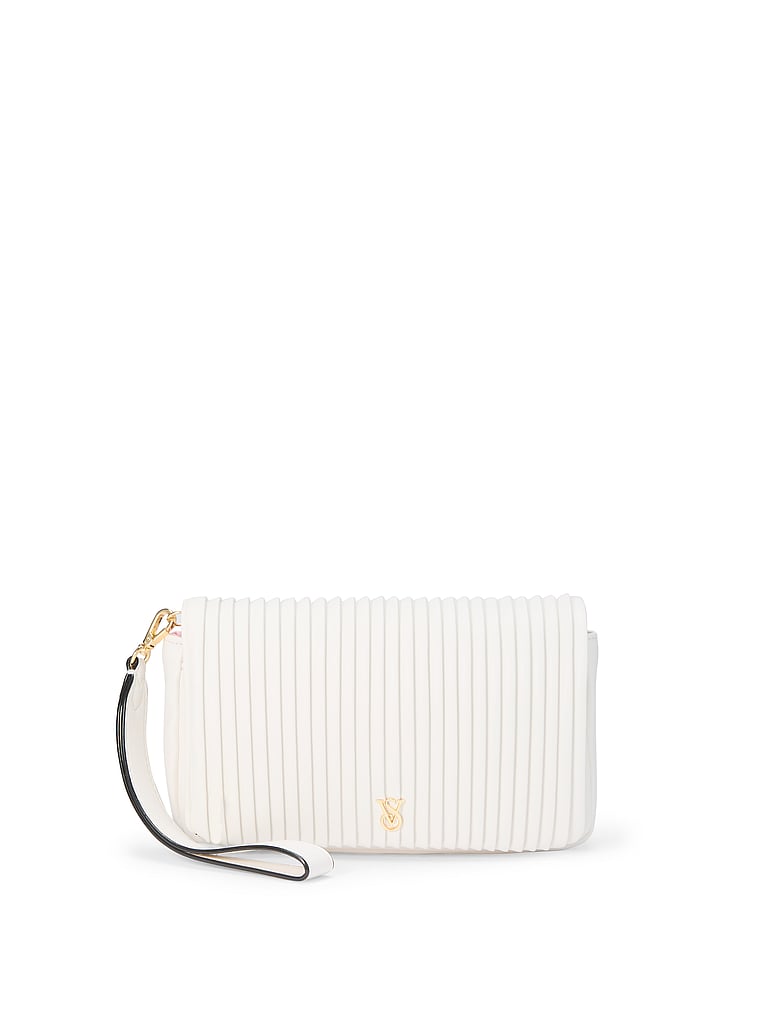 Phone Wristlet Clutch, Coconut White, large
