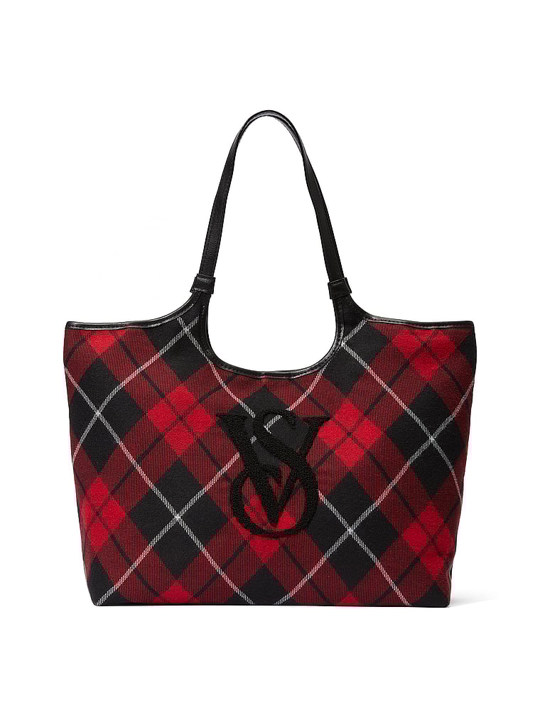 Sac Porté Épaule Motif Écossais, Multicolored, large
