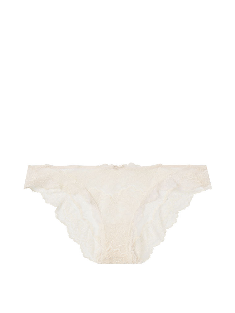 Culotte En Dentelle Scintillante, Coconut White, large