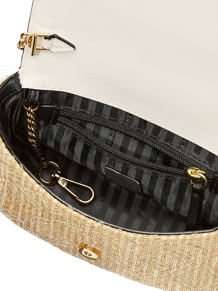 Mini Sac Convertible, Straw, large