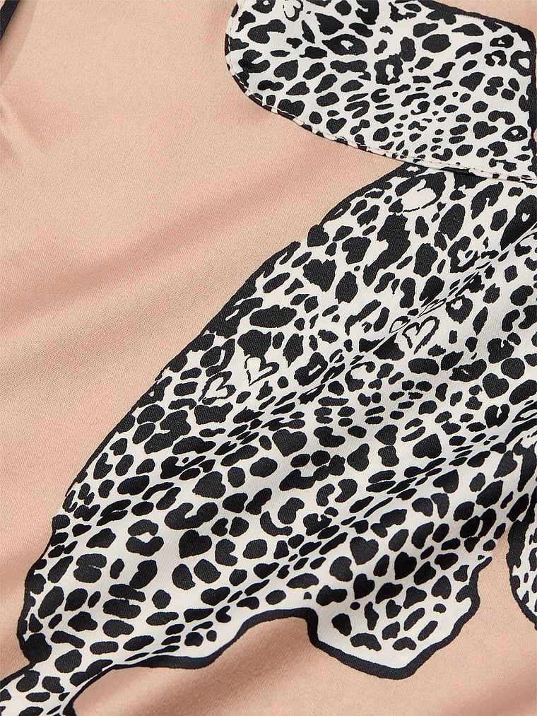 Ensemble Pyjama Long En Satin, Evening Blush Leopards, large