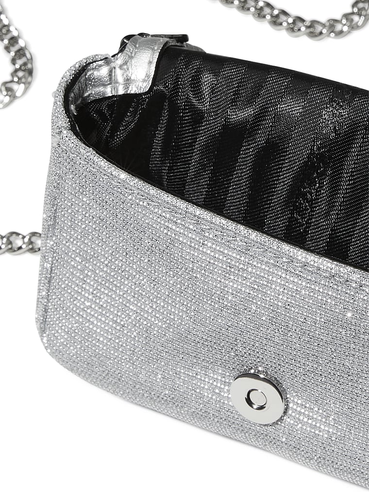 Micro-sac À Bandoulière, Silver, large