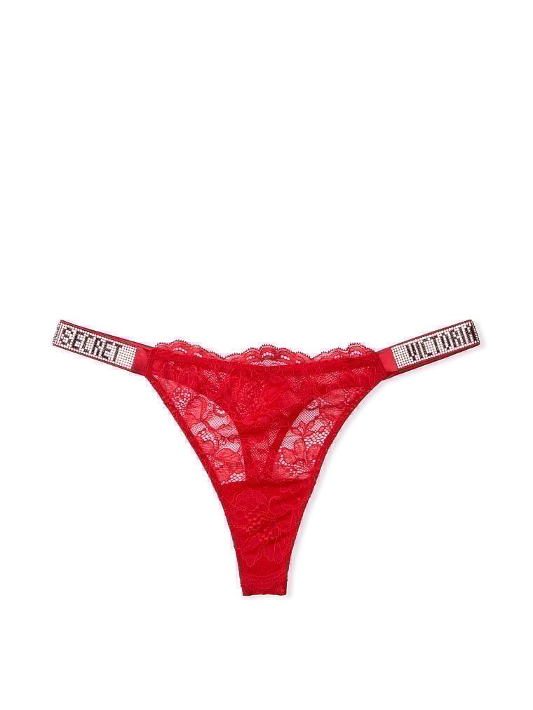 String En Dentelle À Lanières Brillantes Bombshell | Tanga | Victoria's Secret (Site officiel pour la France)