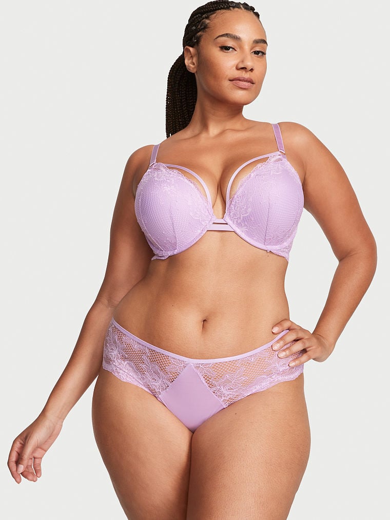 Culotte Bordée De Dentelle, Silky Lilac, large