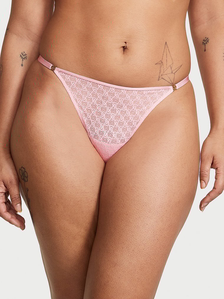String Ajustable En Dentelle Icon By Victoria's Secret, Pretty Blossom, large