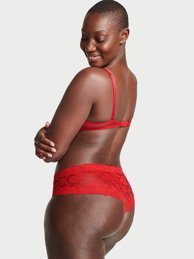 Culotte En Dentelle, Lipstick Red, large
