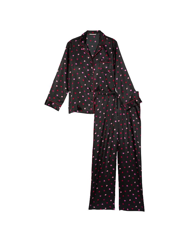 Ensemble Pyjama Long En Satin, Description, large