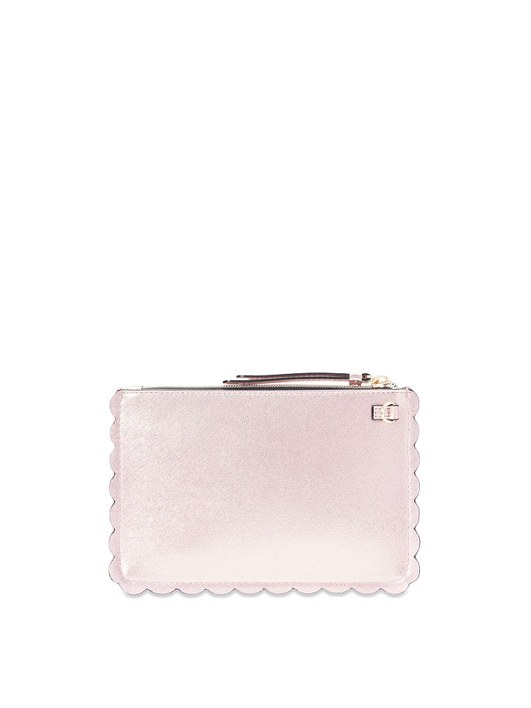Pochette À Poignet De Soirée Motif Vs Découpé Au Laser, Rose Gold, large