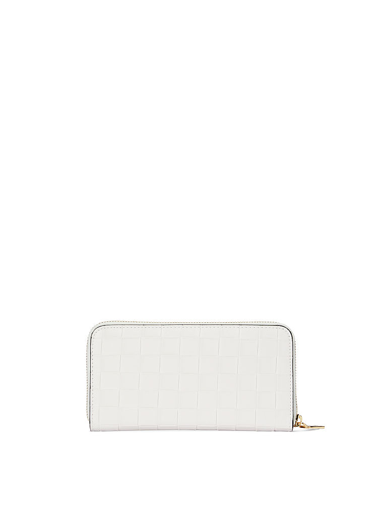 Le Portefeuille Victoria, White Woven, large