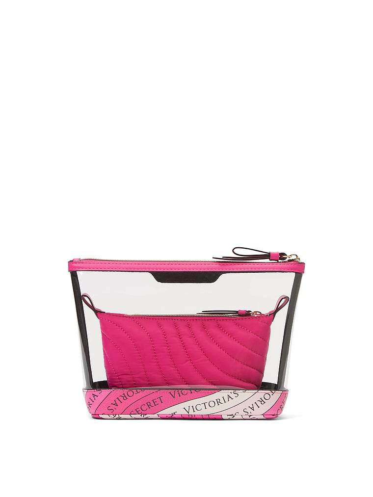 Trousse De Maquillage 2 Pièces, Pink Swirl, large