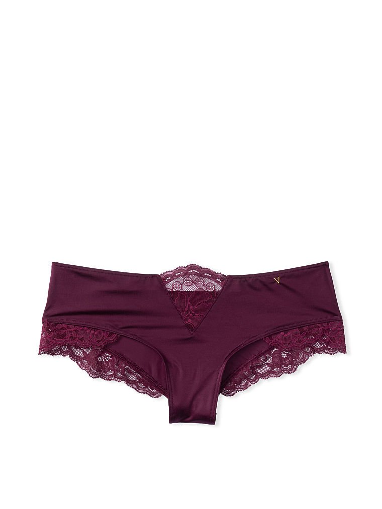 Culotte En Microfibre Avec Empiècement En Dentelle, Description, large