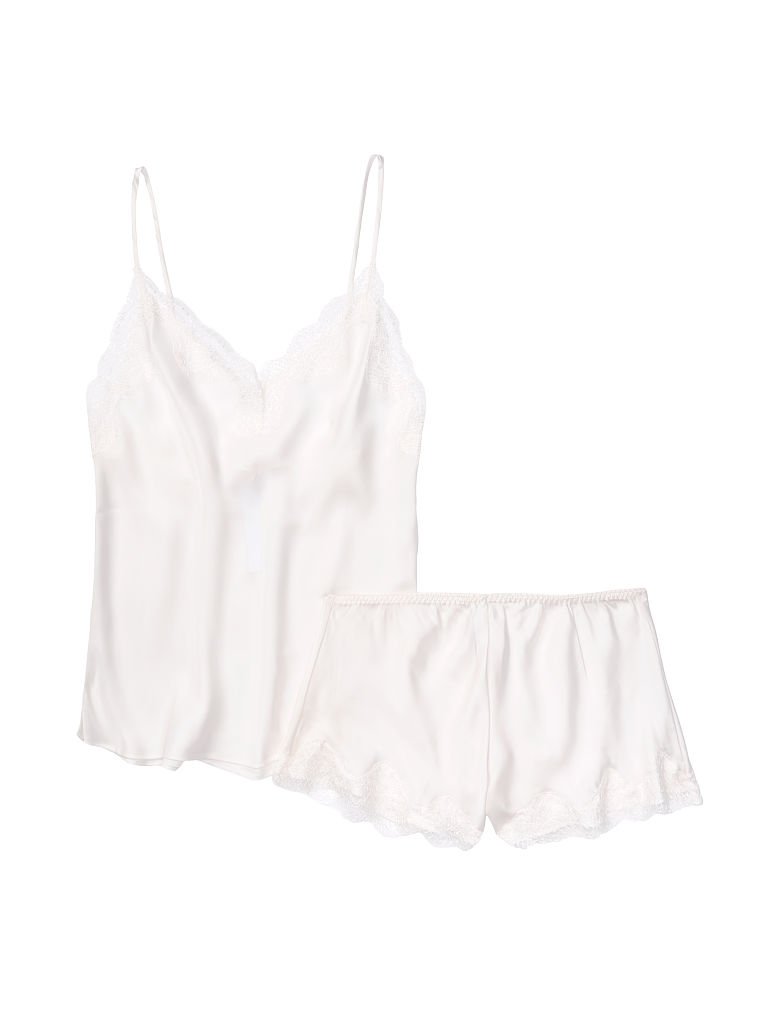 Ensemble Caraco Et Short En Satin, Description, large