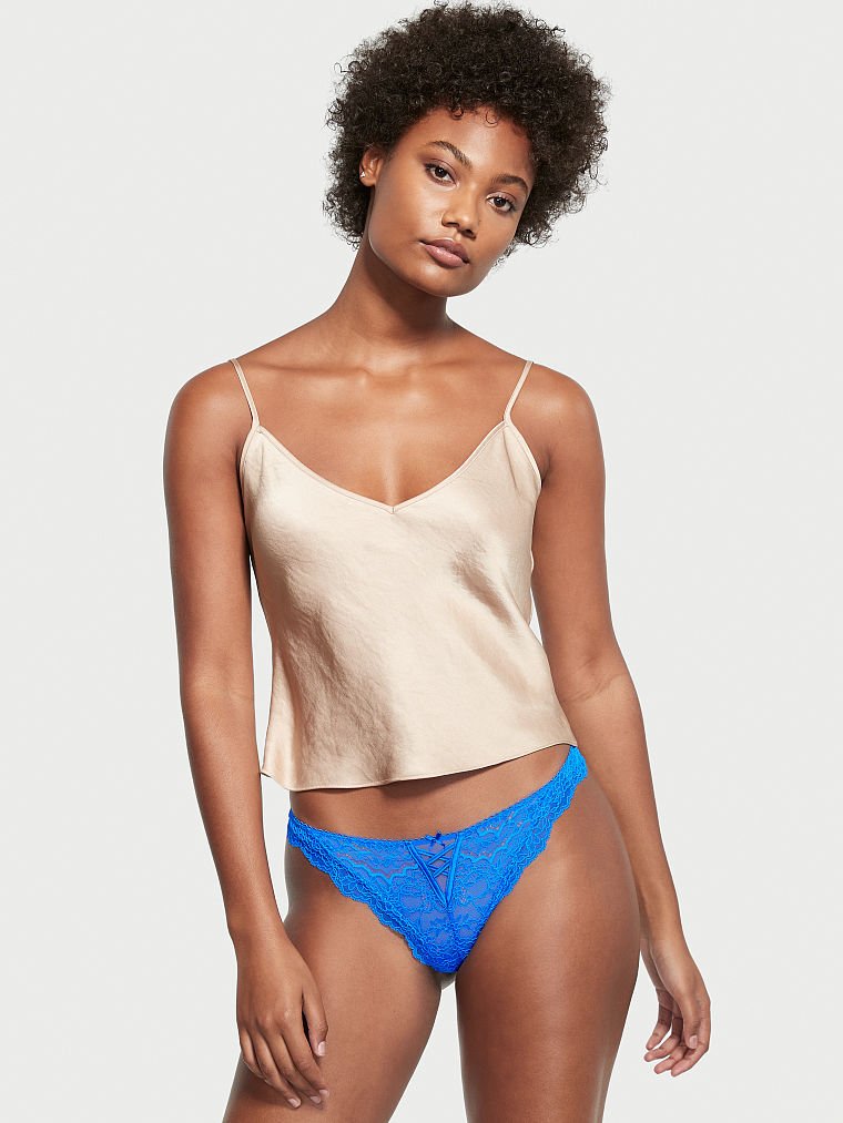 Lace-up Thong Panty, , large