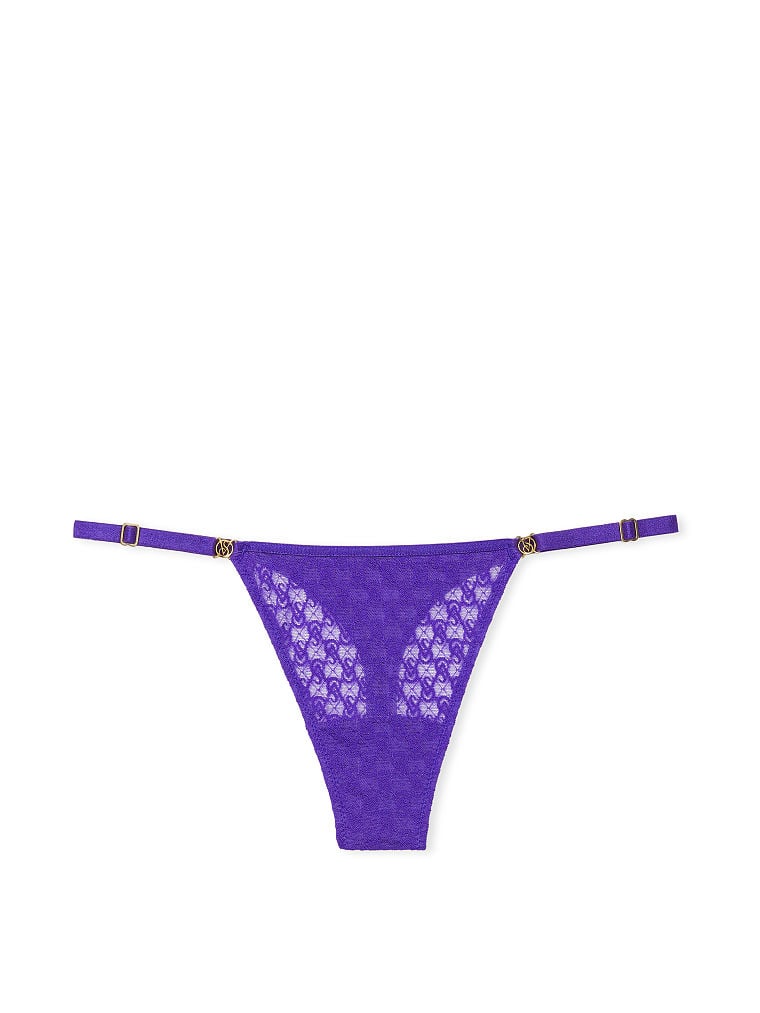 String En Dentelle Icon By Victoria's Secret Avec Lanières Réglables, Purple Shock, large