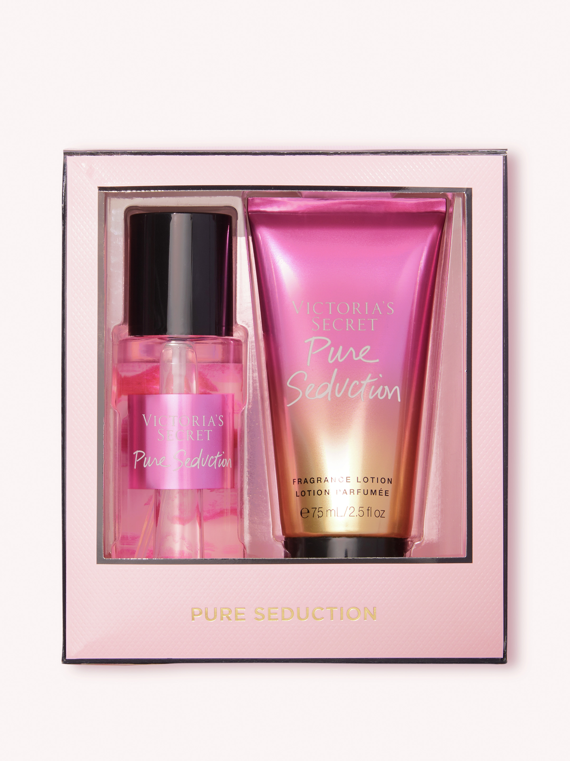 Pure Seduction Coffret Cadeau Duo : Mini Brume Parfumée Et Mini Lait Corps Parfumé, Description, large