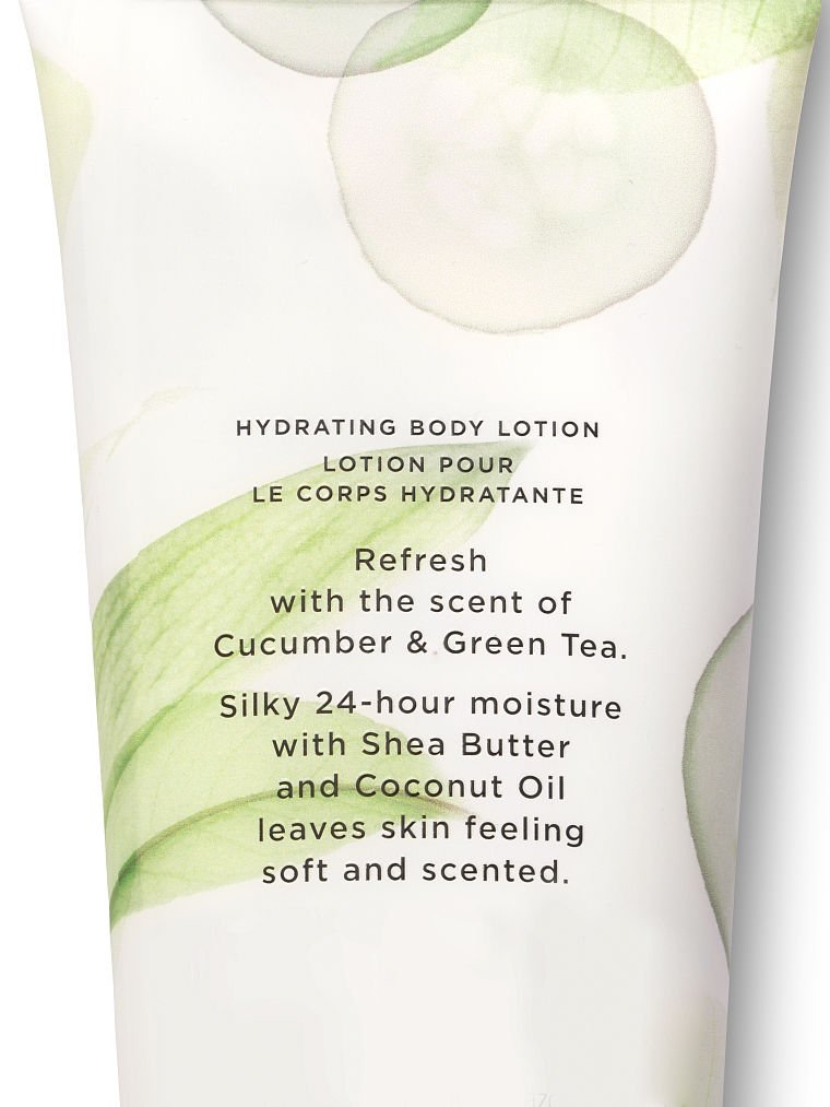 Cucumber & Green Tea Lait Corps Hydratant Natural Beauty, Description, large