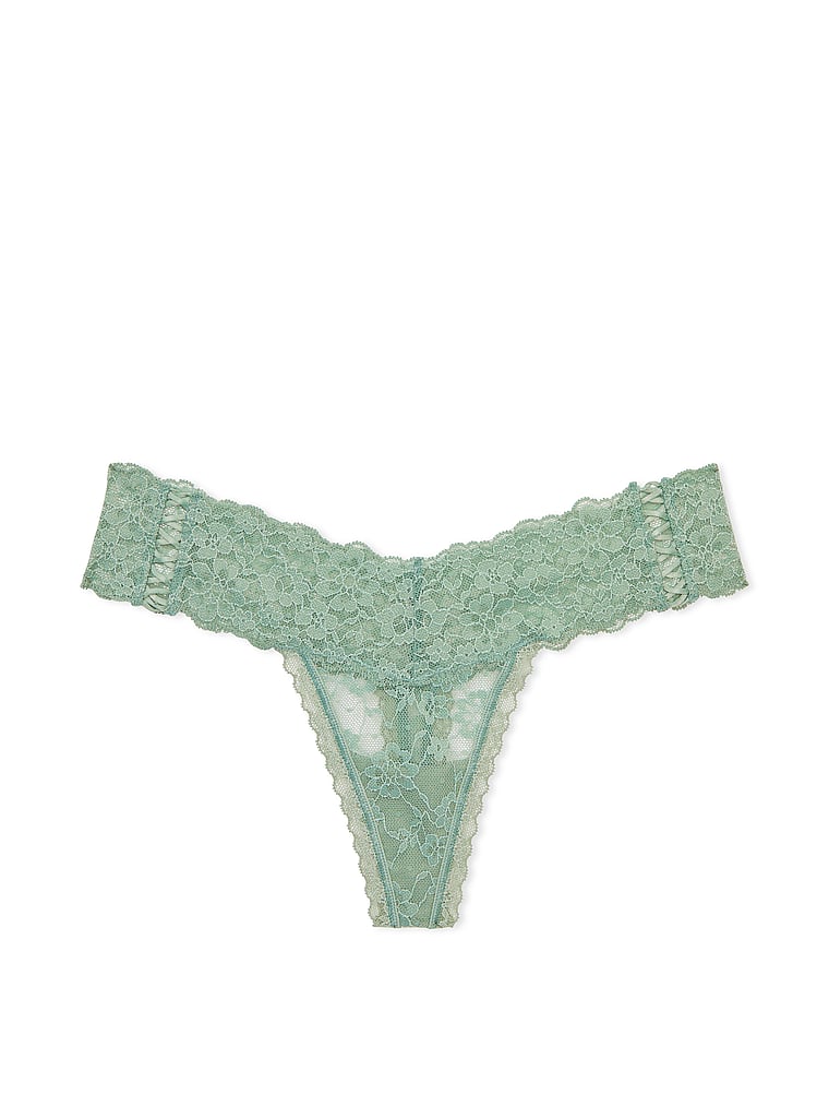 String En Dentelle Avec Laçage Sur Les Côtés, Seasalt Green, large