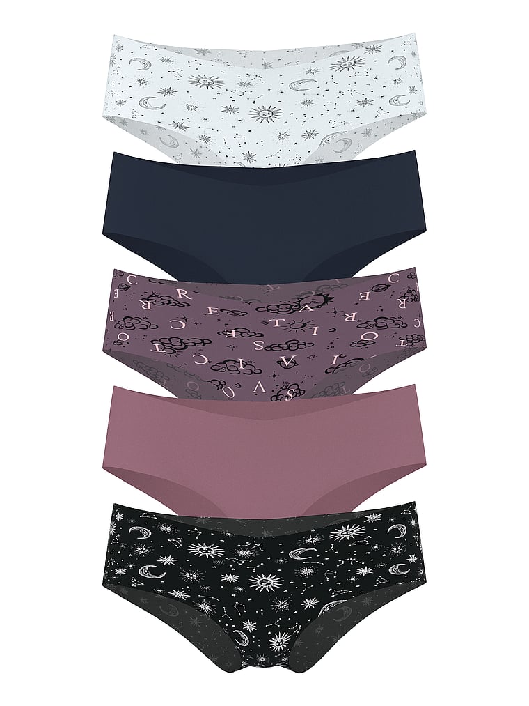 5-pack No-show Cheeky Panties, Multi, large