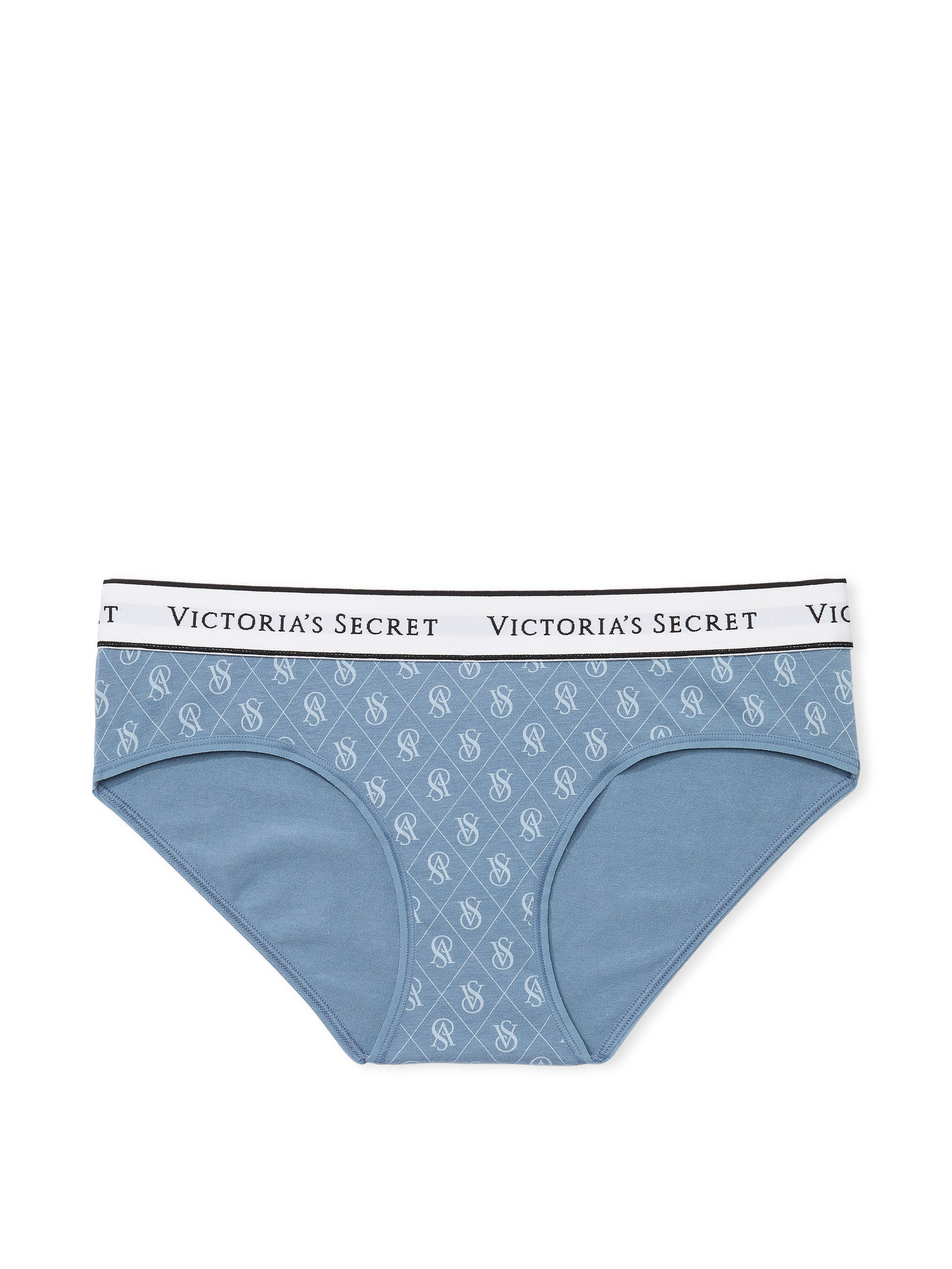 Culotte Haute En Coton Avec Logo, Logo Faded Denim, large