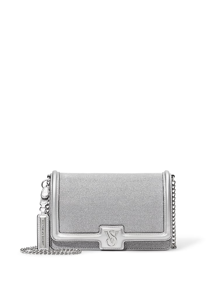 Mini Sac À Bandoulière, Silver, large