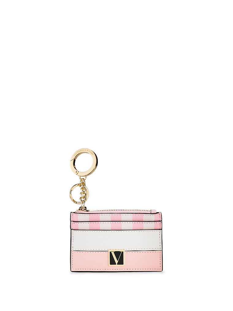 Porte-cartes Porte-clés Victoria, Signature Stripe, large